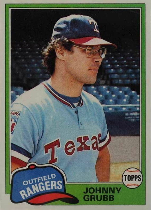 1981 Topps Johnny Grubb #545 Baseball Card
