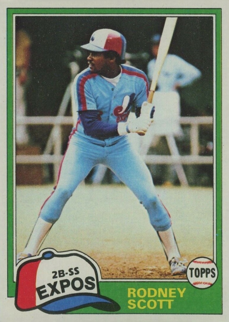 1981 Topps Rodney Scott #539 Baseball Card