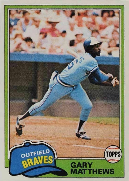 1981 Topps Gary Matthews #528 Baseball Card