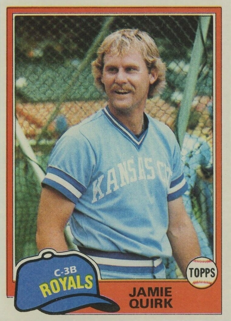 1981 Topps Jamie Quirk #507 Baseball Card