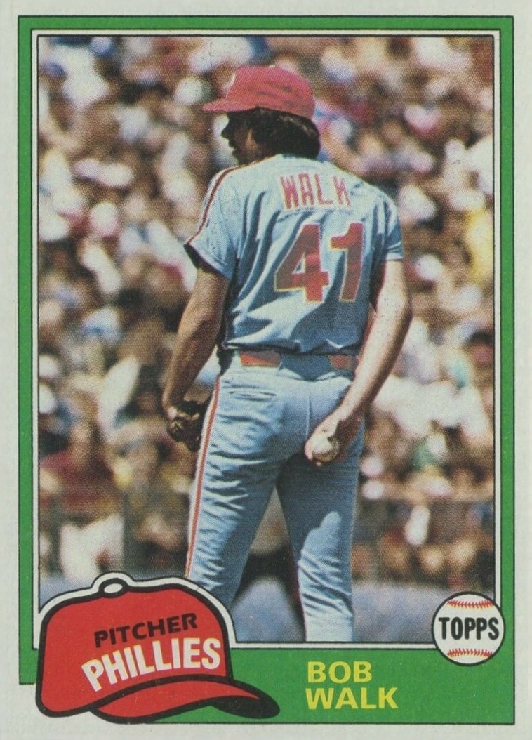 1981 Topps Bob Walk #494 Baseball Card