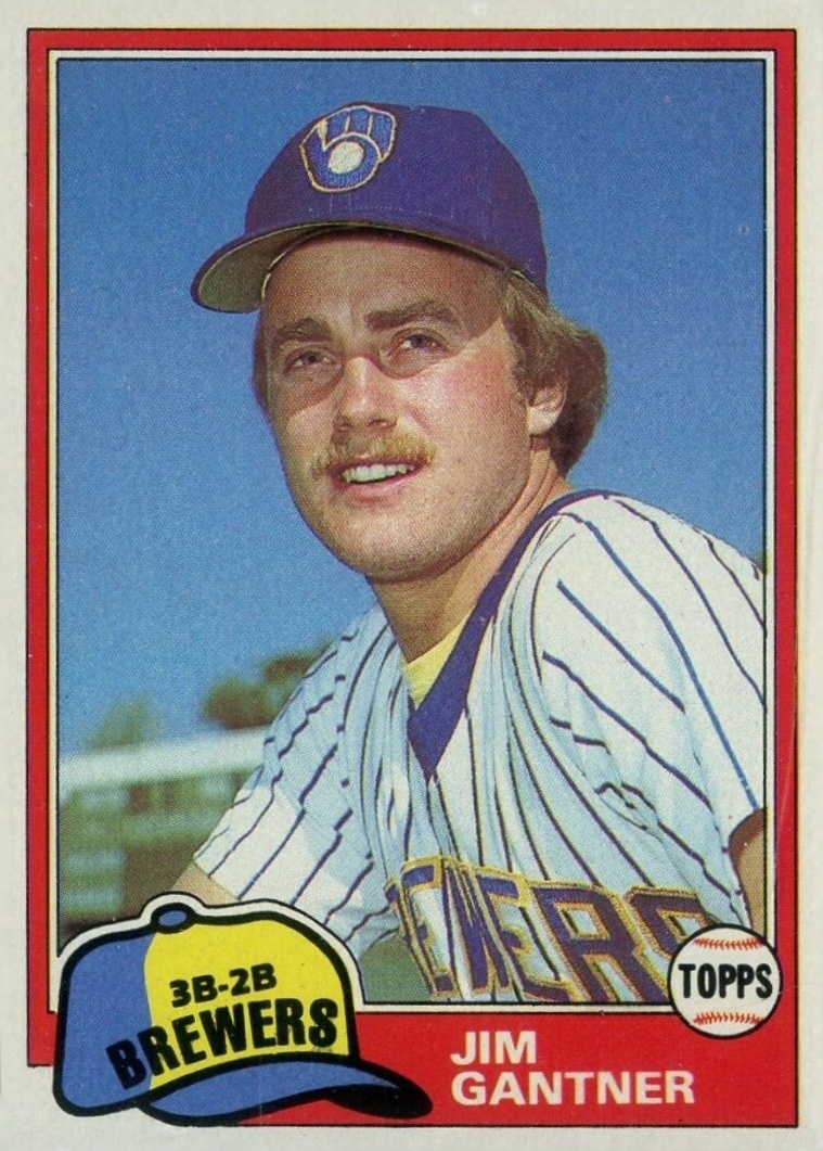 1981 Topps Jim Gantner #482 Baseball Card