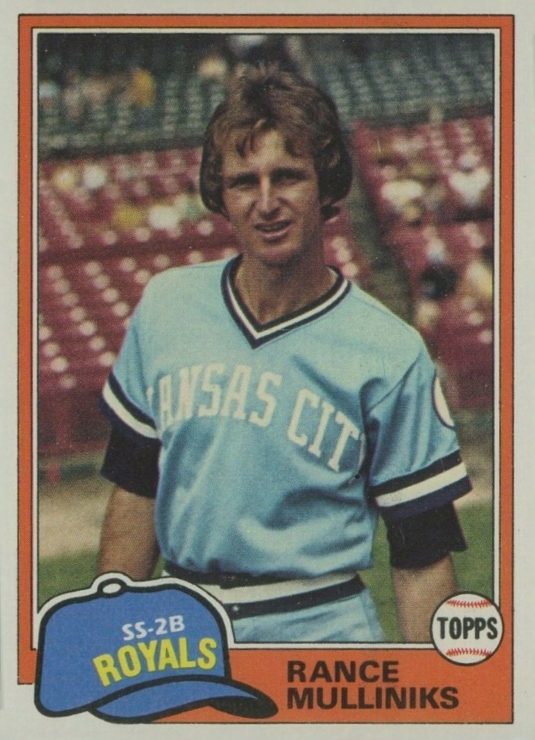 1981 Topps Rance Mulliniks #433 Baseball Card