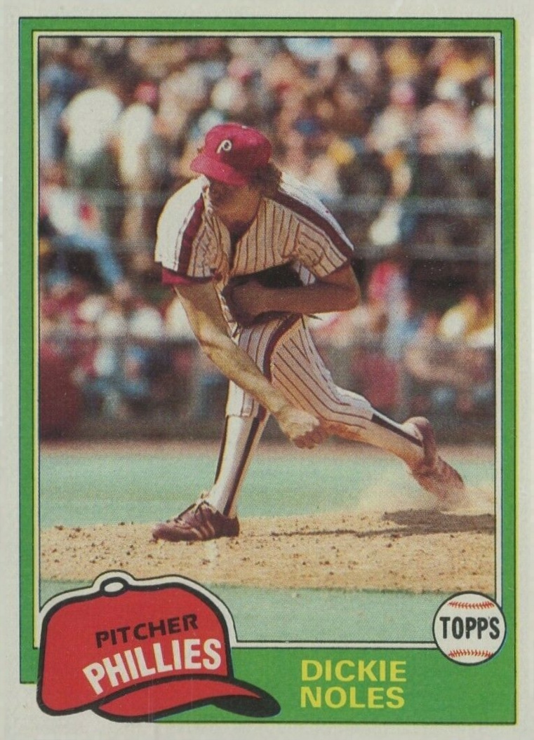 1981 Topps Dickie Noles #406 Baseball Card