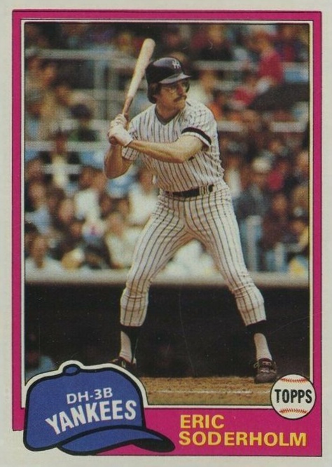 1981 Topps Eric Soderholm #383 Baseball Card