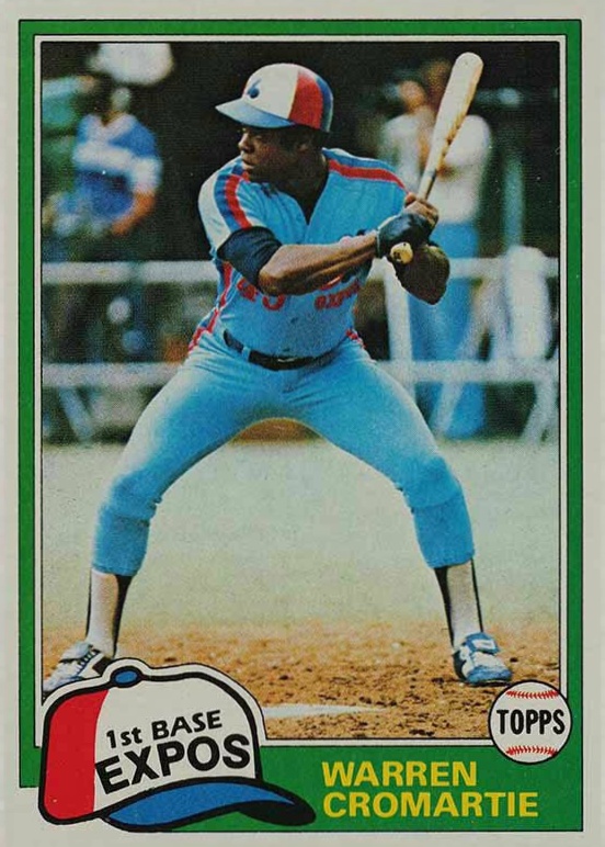 1981 Topps Warren Cromartie #345 Baseball Card