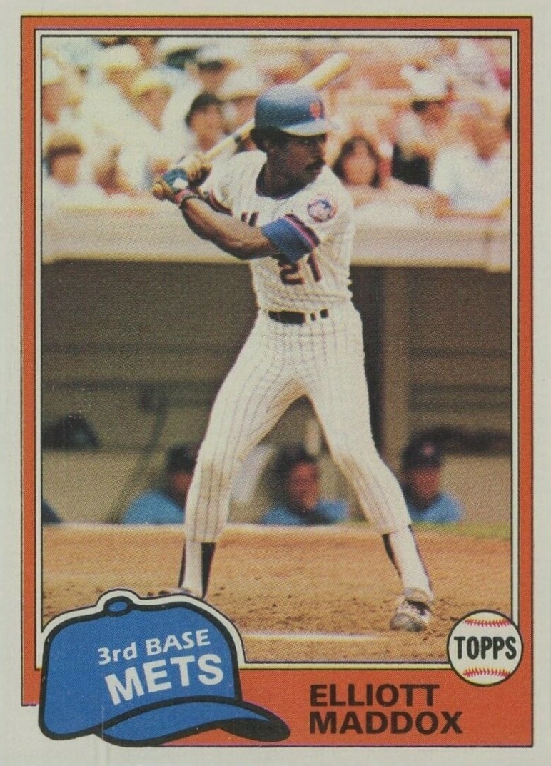 1981 Topps Elliott Maddox #299 Baseball Card