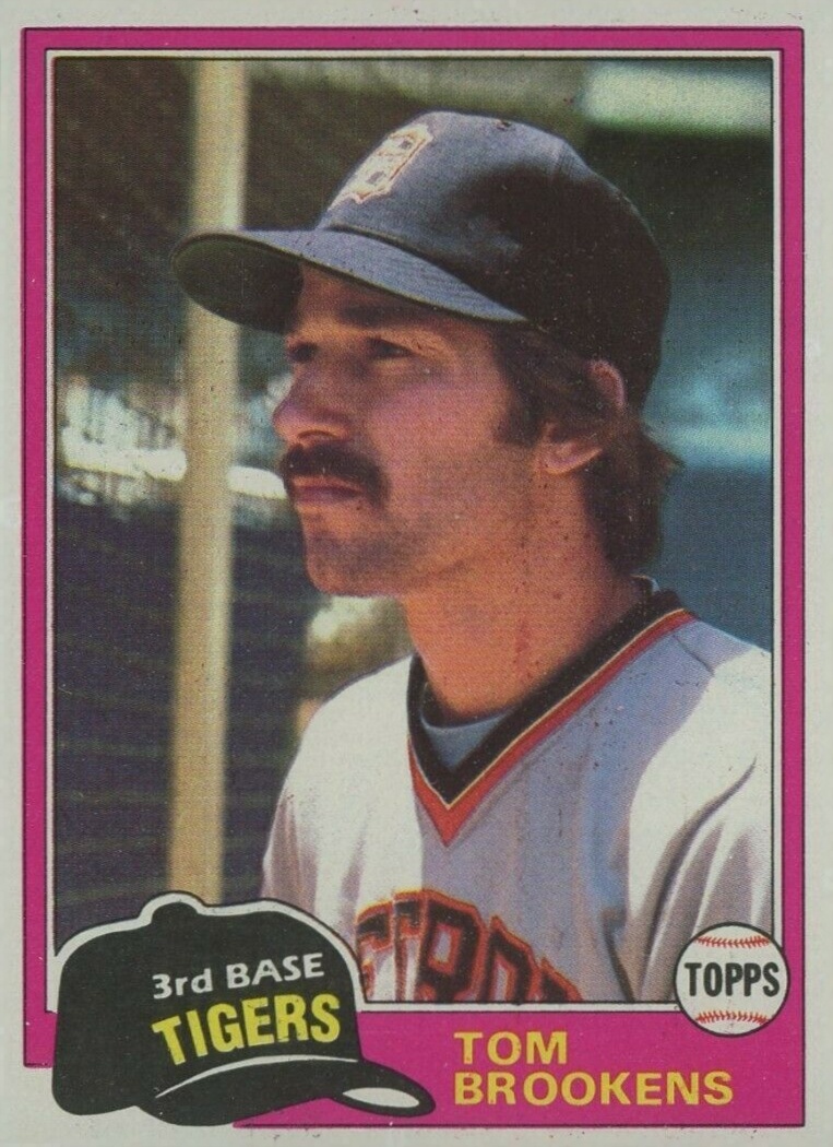 1981 Topps Tom Brookens #251 Baseball Card