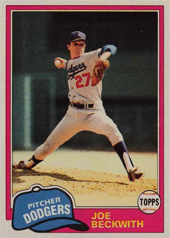 1981 Topps Joe Beckwith #231 Baseball Card
