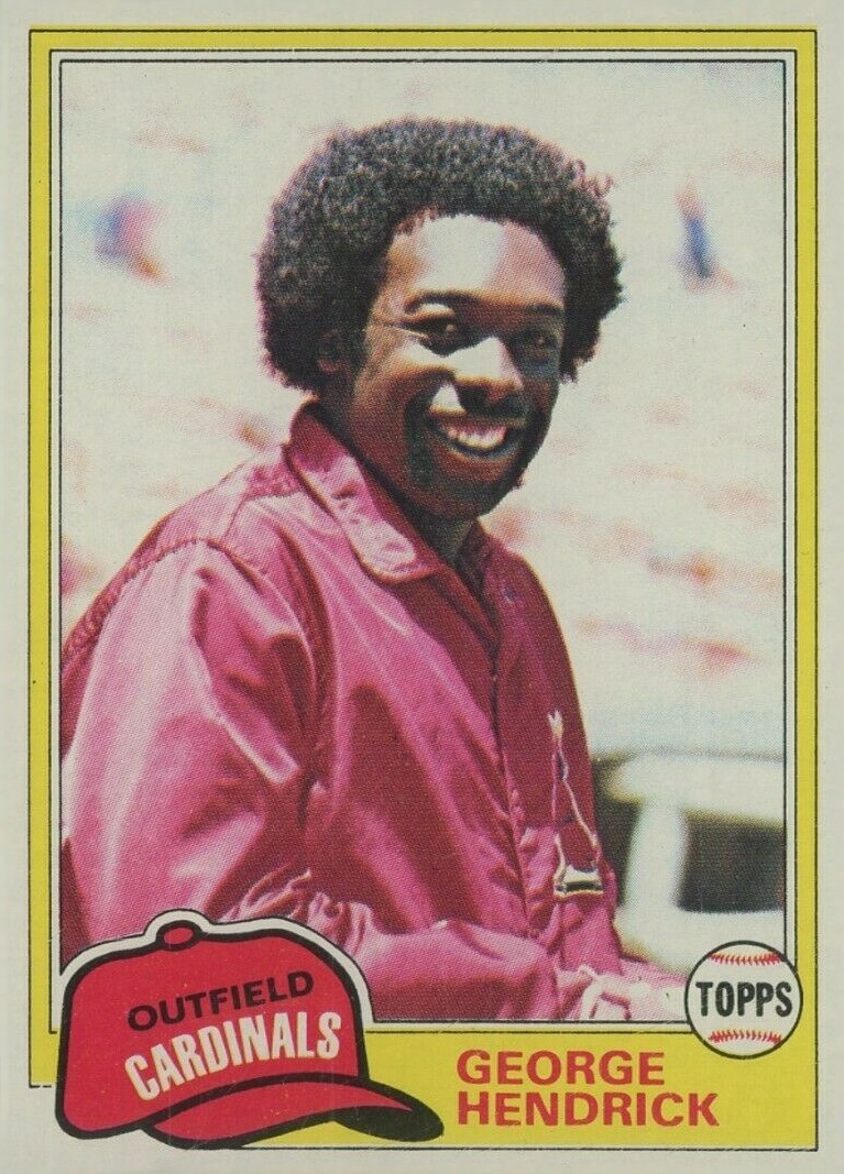 1981 Topps George Hendrick #230 Baseball Card