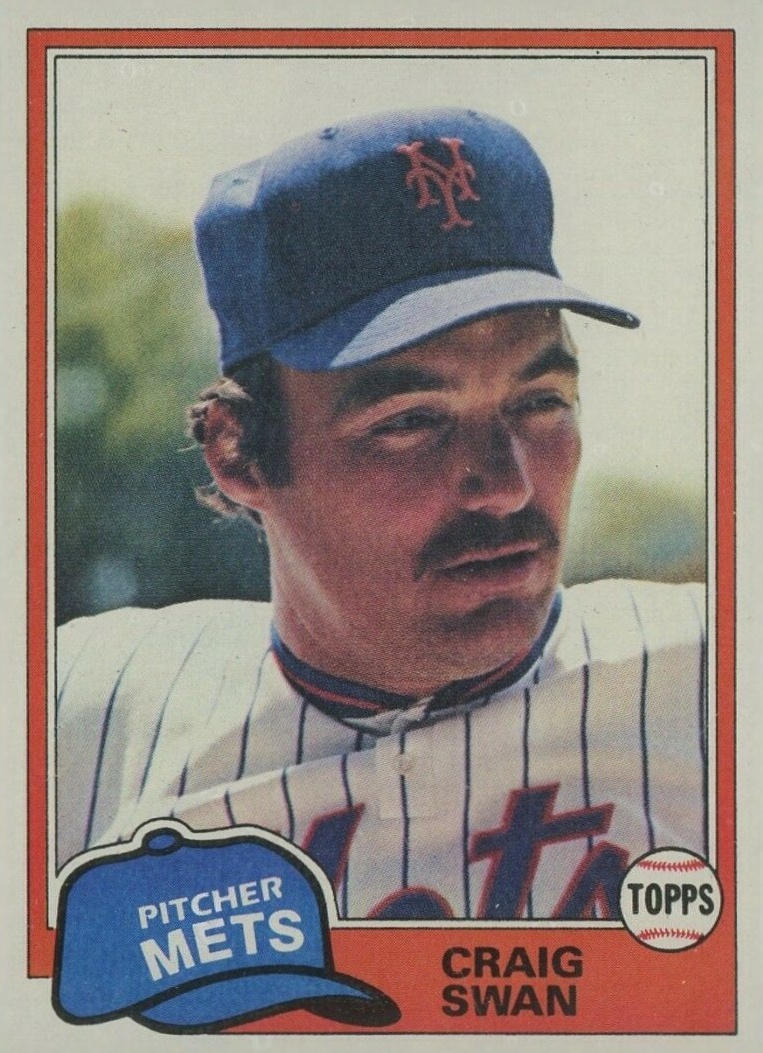 1981 Topps Craig Swan #189 Baseball Card