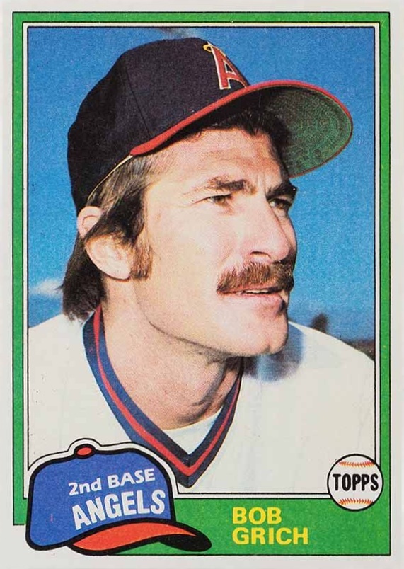1981 Topps Bob Grich #182 Baseball Card