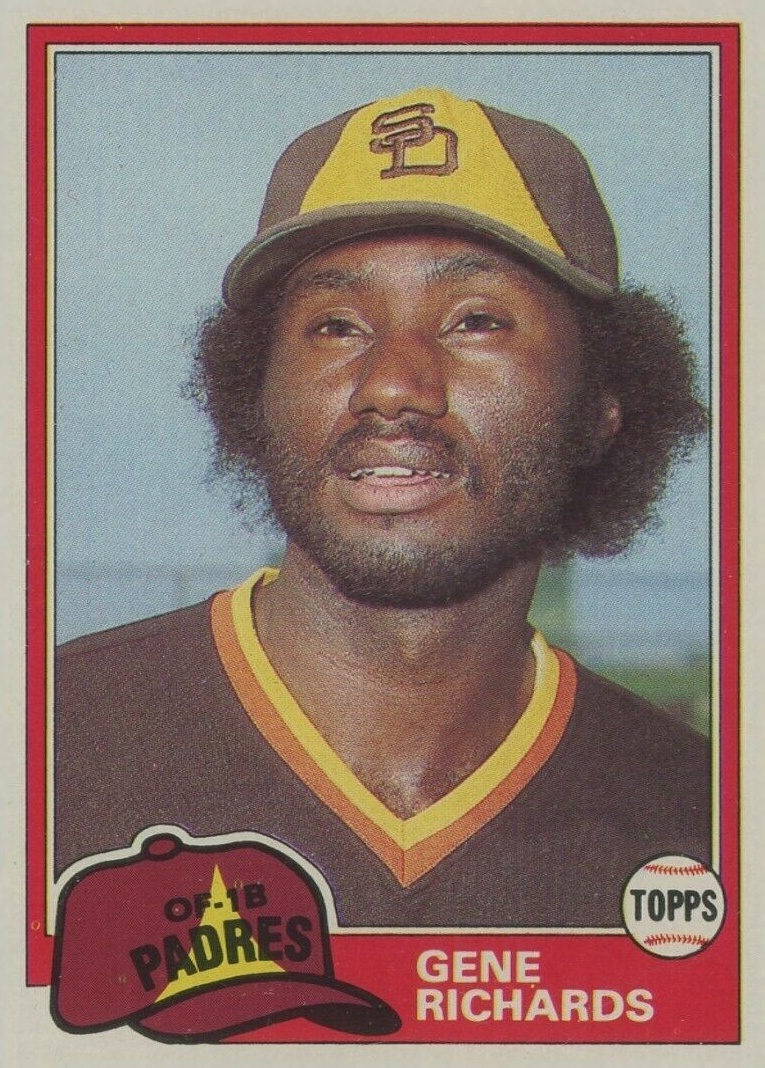 1981 Topps Gene Richards #171 Baseball Card