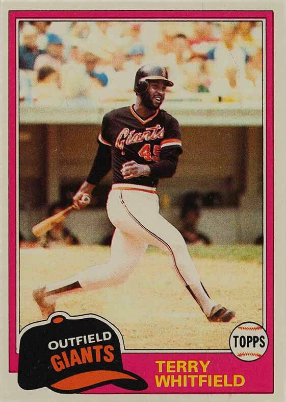 1981 Topps Terry Whitfield #167 Baseball Card