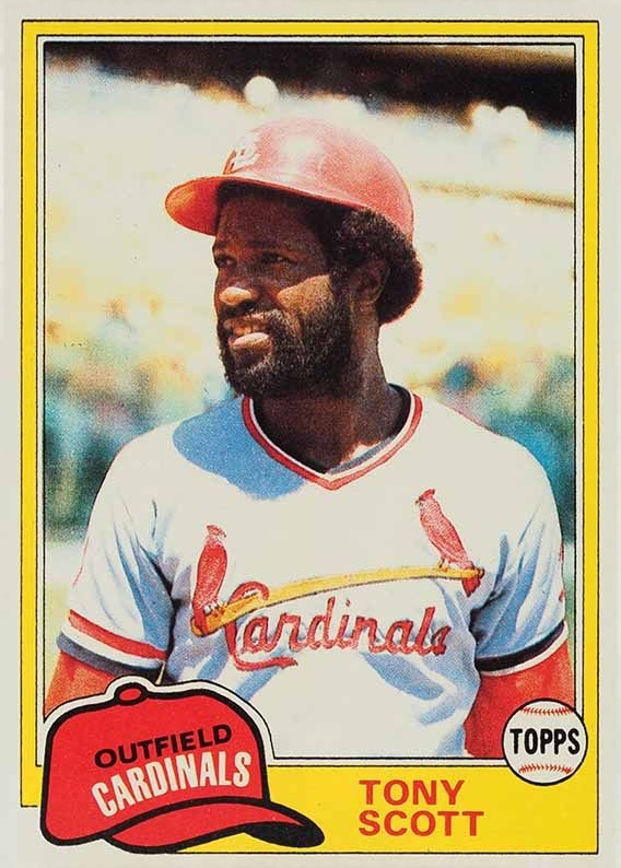 1981 Topps Tony Scott #165 Baseball Card