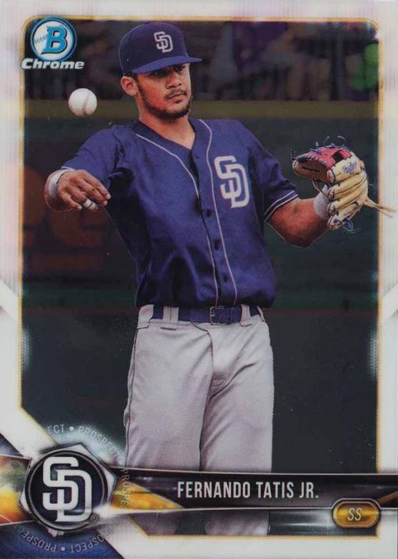 2018 Bowman Prospects Chrome Fernando Tatis Jr. #114 Baseball Card
