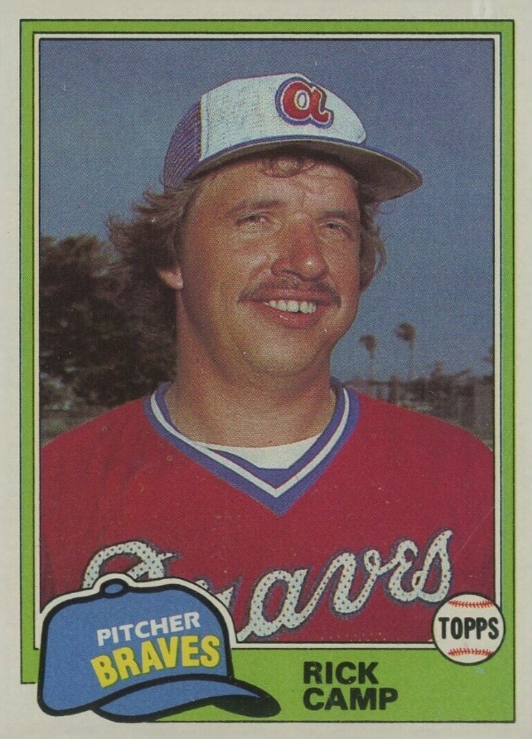 1981 Topps Rick Camp #87 Baseball Card