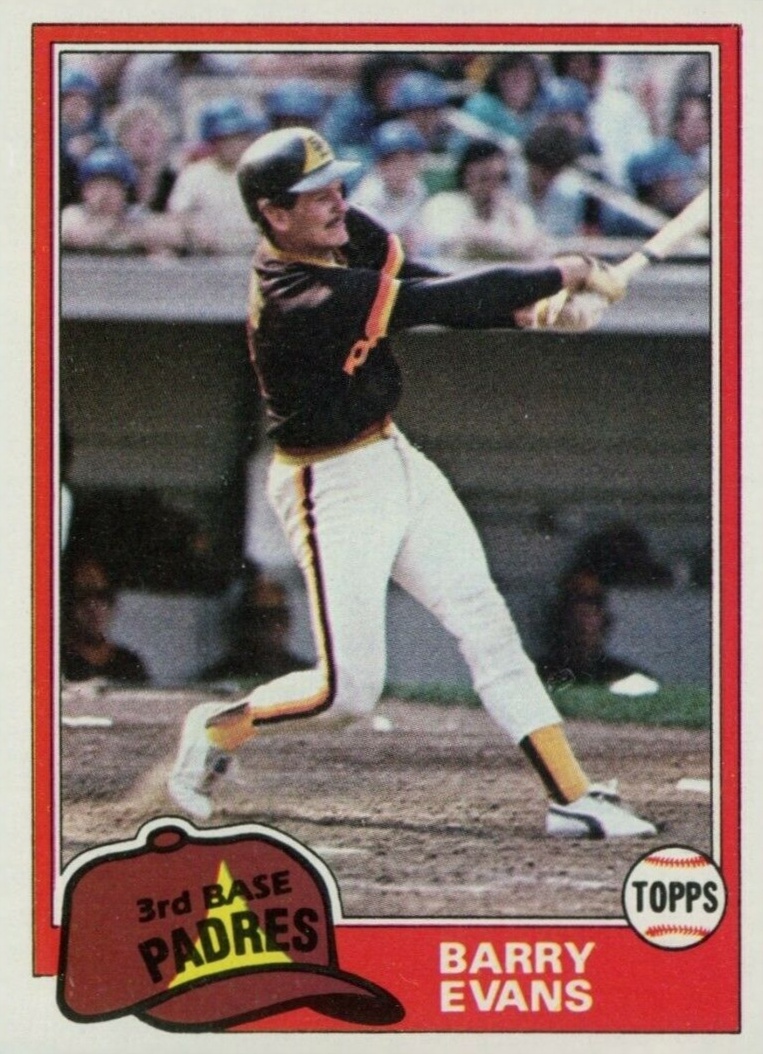 1981 Topps Barry Evans #72 Baseball Card