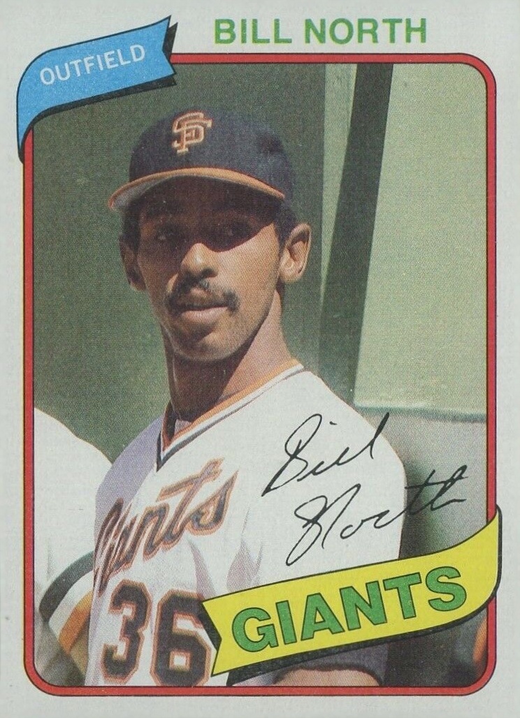 1980 Topps Bill North #408 Baseball Card