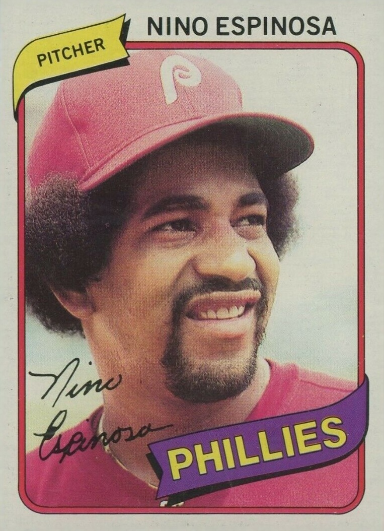 1980 Topps Nino Espinosa #447 Baseball Card