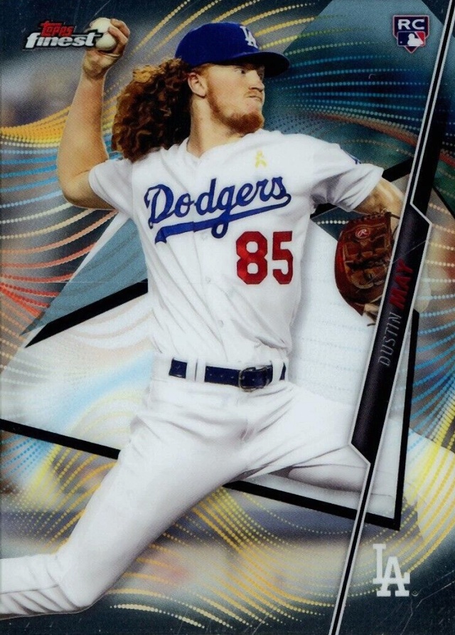 2020 Finest Dustin May #76 Baseball Card