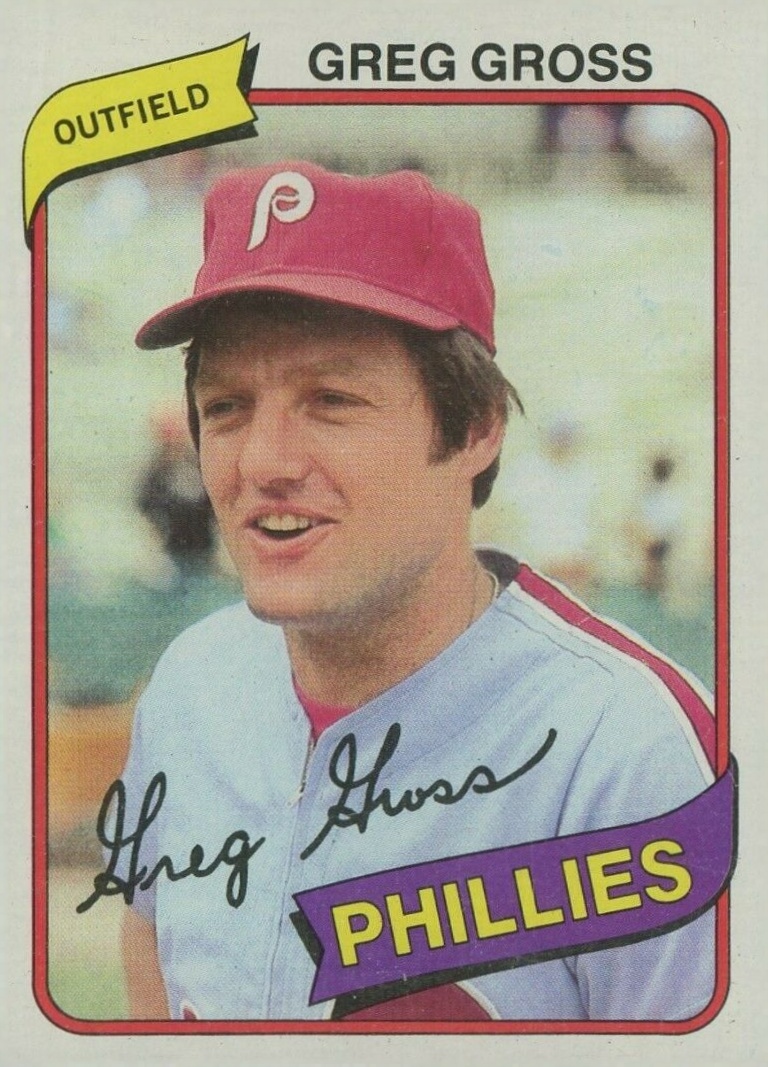 1980 Topps Greg Gross #718 Baseball Card