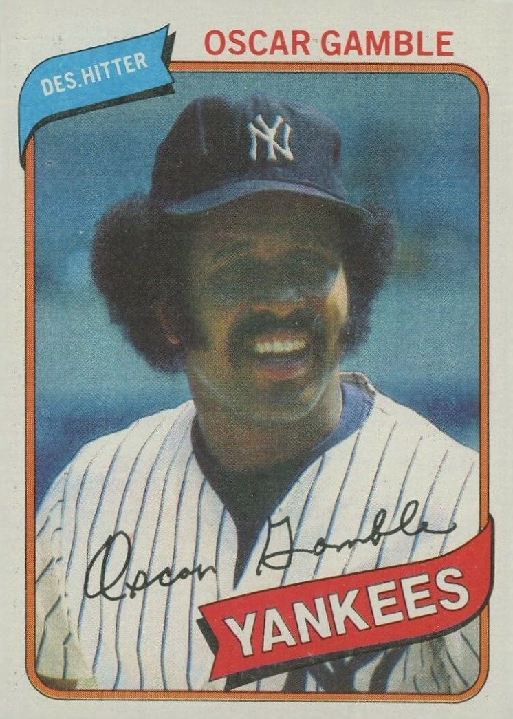 1980 Topps Oscar Gamble #698 Baseball Card