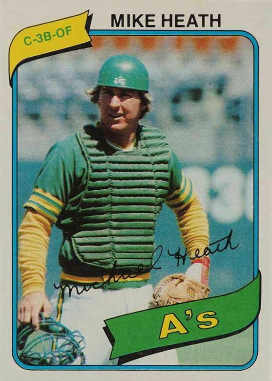 1980 Topps Mike Heath #687 Baseball Card