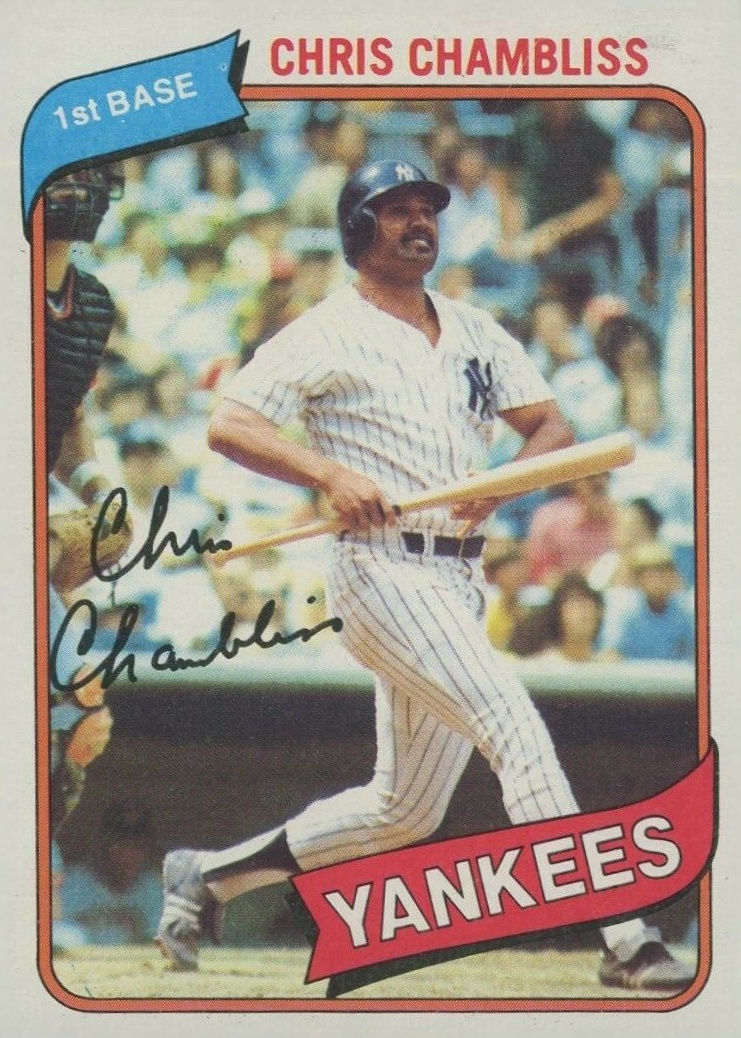 1980 Topps Chris Chambliss #625 Baseball Card