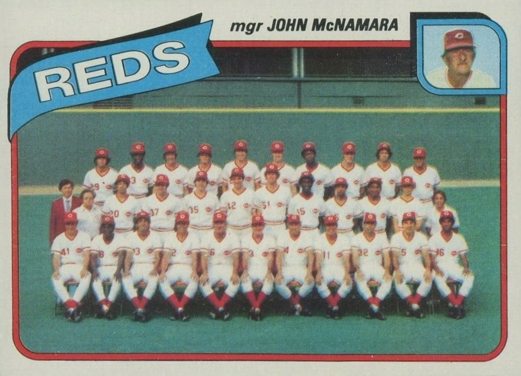 1980 Topps Reds Team #606 Baseball Card