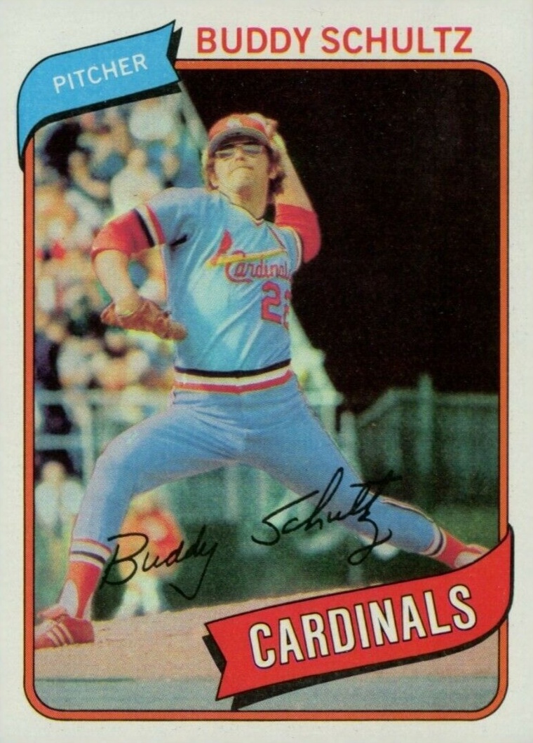 1980 Topps Buddy Schultz #601 Baseball Card