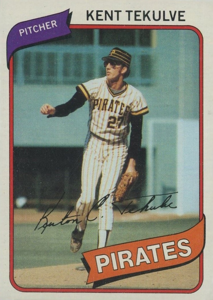 1980 Topps Kent Tekulve #573 Baseball Card