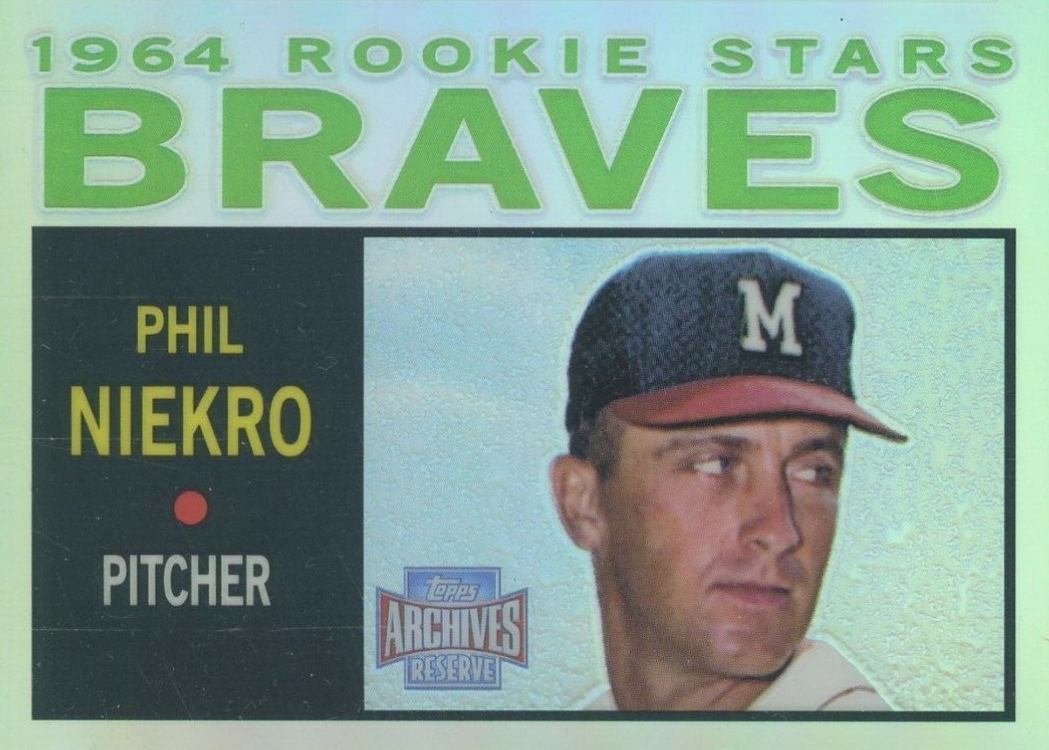 2001 Topps Archives Reserve Phil Niekro #60 Baseball Card
