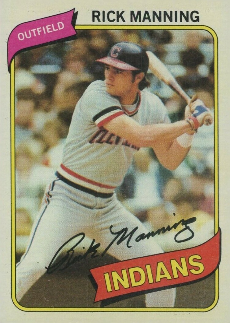 1980 Topps Rick Manning #564 Baseball Card