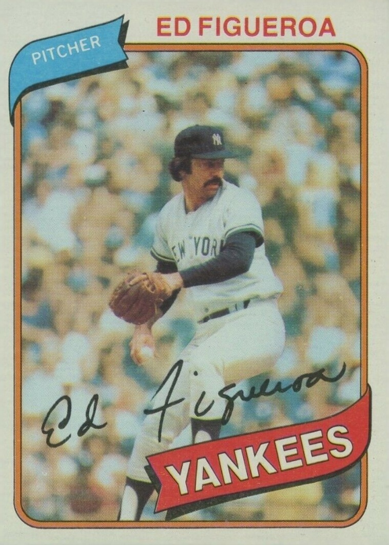 1980 Topps Ed Figueroa #555 Baseball Card