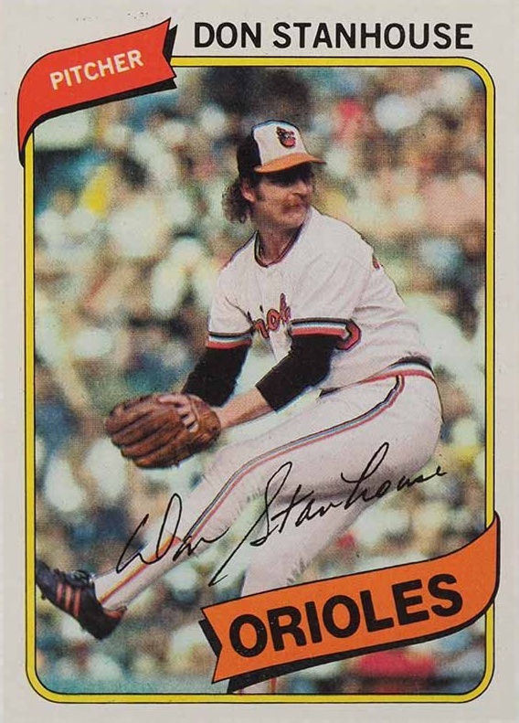 1980 Topps Don Stanhouse #517 Baseball Card