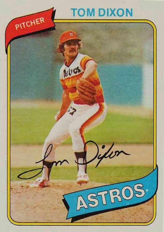 1980 Topps Tom Dixon #513 Baseball Card