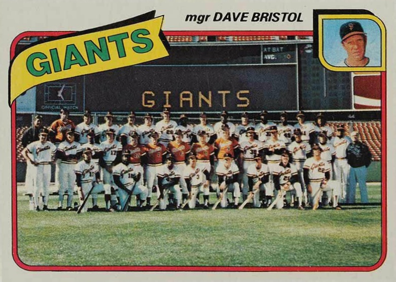 1980 Topps Giants Team #499 Baseball Card
