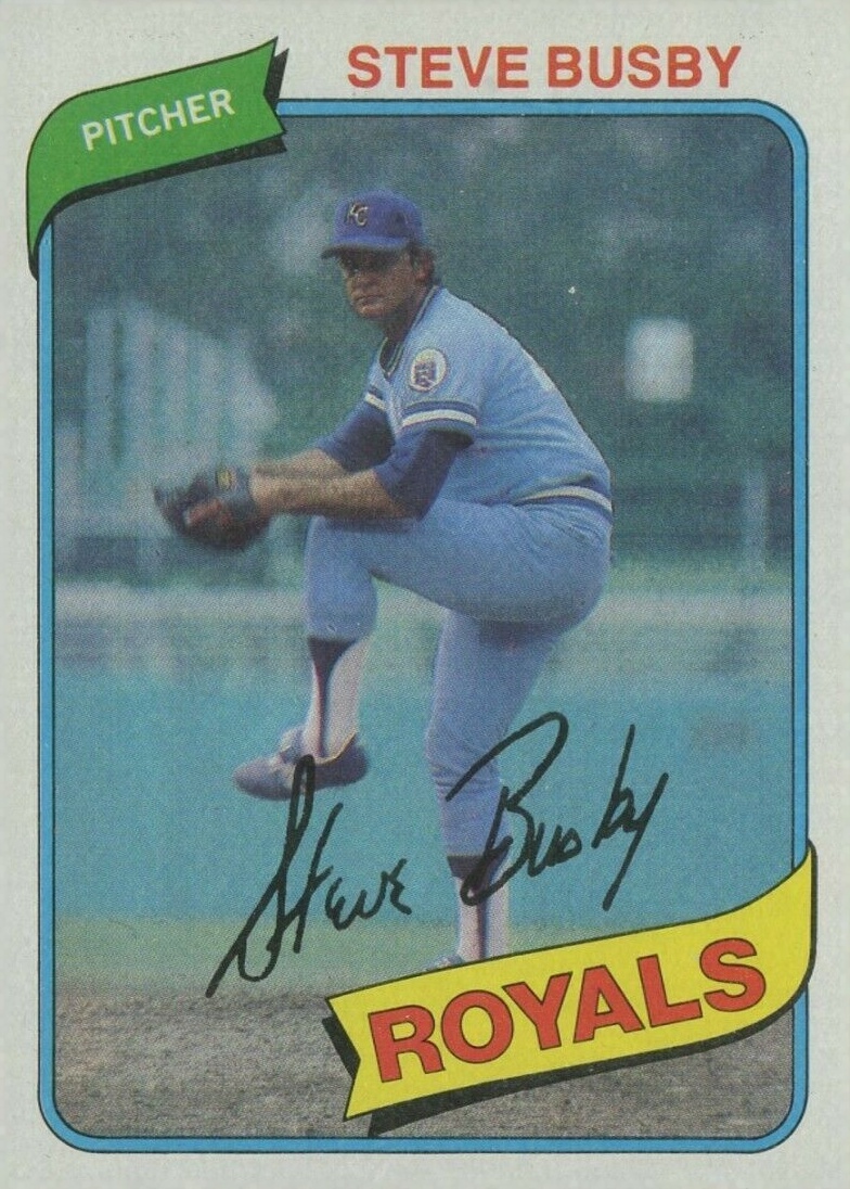 1980 Topps Steve Busby #474 Baseball Card