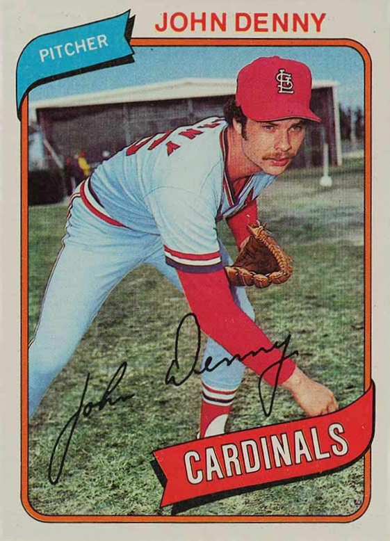 1980 Topps John Denny #464 Baseball Card