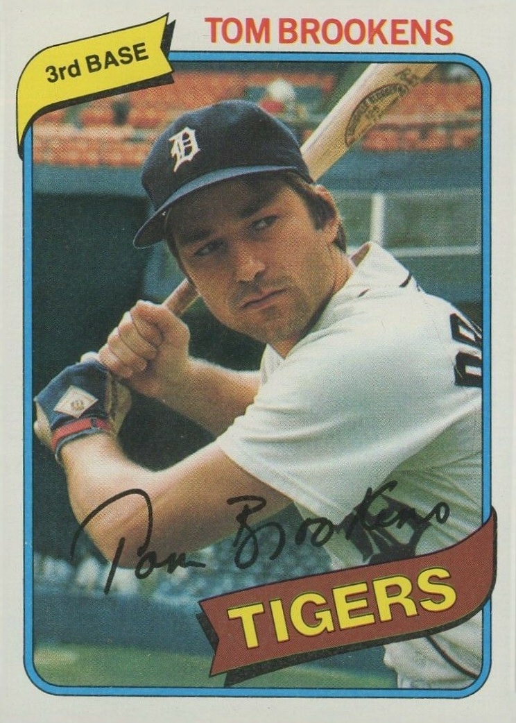 1980 Topps Tom Brookens #416 Baseball Card