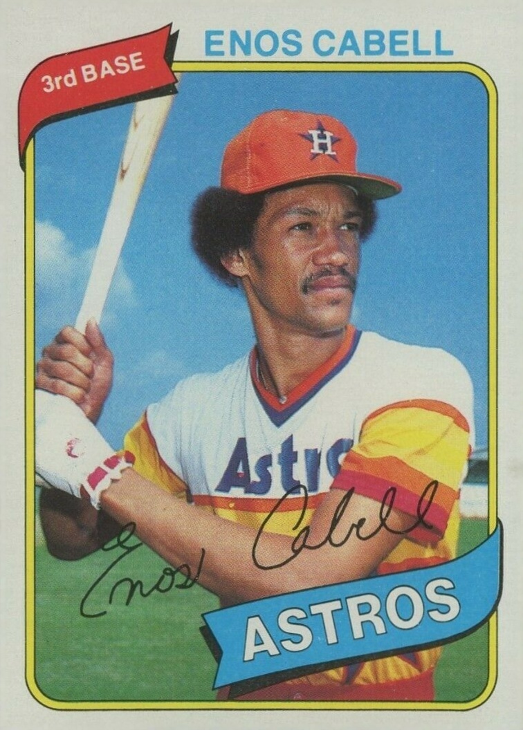 1980 Topps Enos Cabell #385 Baseball Card