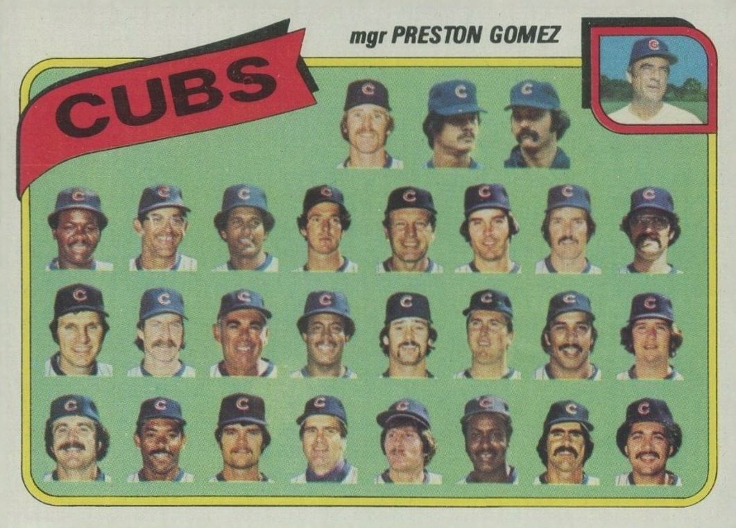 1980 Topps Cubs Team #381 Baseball Card