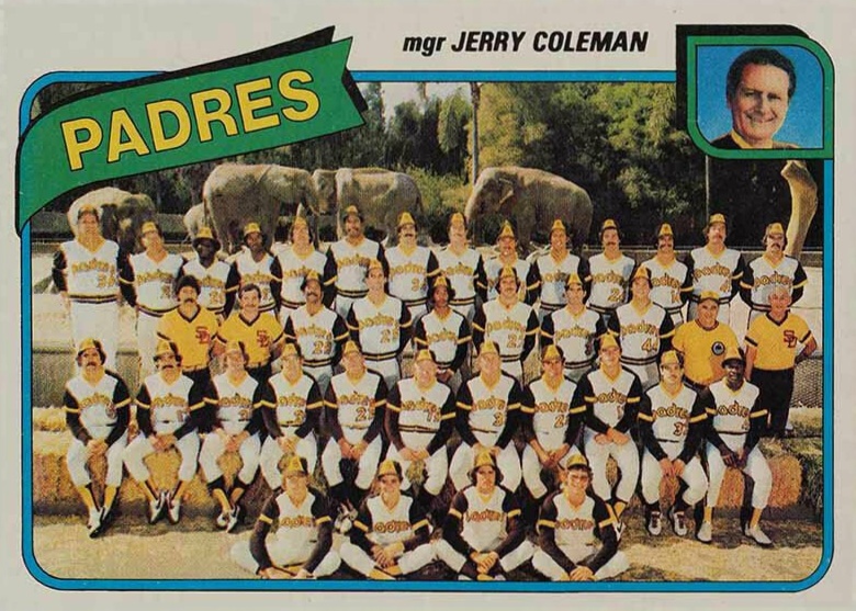 1980 Topps Padres Team #356 Baseball Card