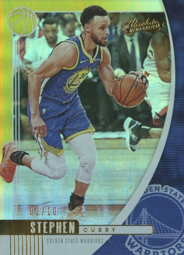 2019 Panini Absolute Memorabilia Stephen Curry #65 Basketball Card