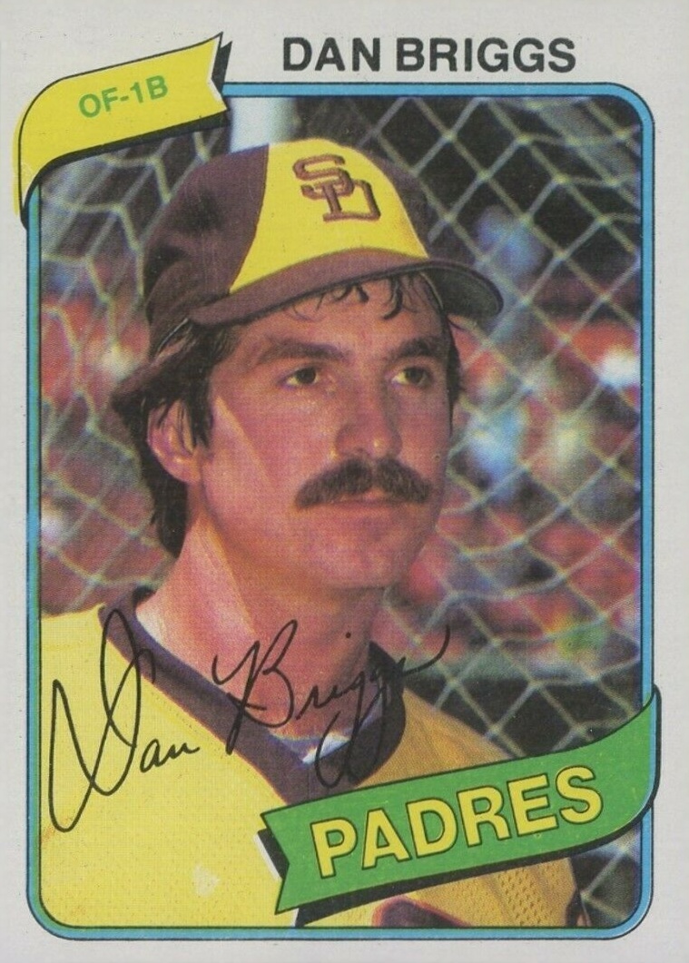 1980 Topps Dan Briggs #352 Baseball Card