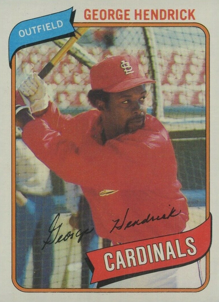 1980 Topps George Hendrick #350 Baseball Card