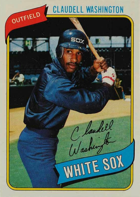 1980 Topps Claudell Washington #322 Baseball Card