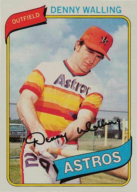 1980 Topps Denny Walling #306 Baseball Card