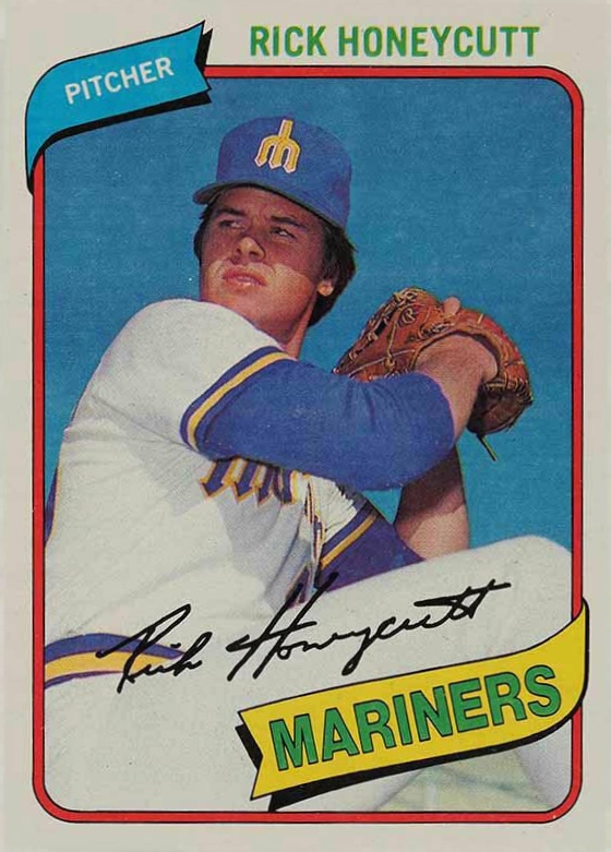 1980 Topps Rick Honeycutt #307 Baseball Card
